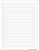Printable A5 Organizer Lined Note Page - Left