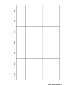 Printable A5 Organizer Monthly Planner-Month On A Page - Right (landscape)