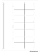 Printable A5 Organizer Monthly Planner-Month On Two Pages - Left (landscape)