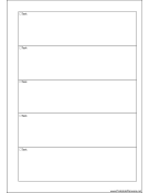 Printable A5 Organizer To Do List - Right