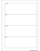 Printable A5 Organizer Weekly Planner-Week On Two Pages - Right