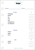 Printable A5 Planner Budget