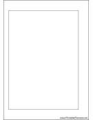 Printable A6 Organizer Blank Page - Left
