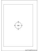 Printable A6 Organizer Chronotebook Morning - Left