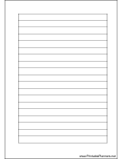 Printable A6 Organizer Lined Note Page - Right