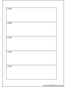 Printable A6 Organizer To Do List - Left