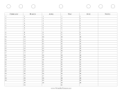 Printable Academic Year February To June