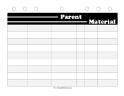 Printable BW Student Planner Parent Material