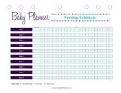 Printable Baby Planner Feeding Schedule