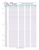 Printable Baby Planner Infant Schedule