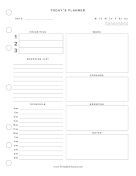 Printable Basic Daily Planner