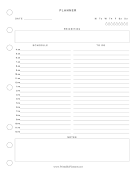 Printable Basic Planner