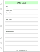 Printable Bible Study Tracker