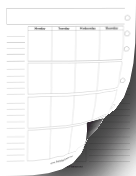 Printable Blank Two Page Monthly