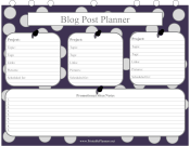 Printable Blog Planner