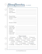 Printable Class Reunion Planner