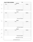 Printable Daily Food Journal