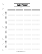 Printable Daily Planner for Multiple People
