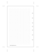 Printable Desktop Dot Grid Left