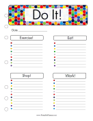 Printable Do It Planner