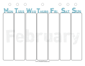 Printable February Weekly Planner