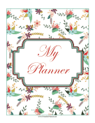 Printable Floral Planner