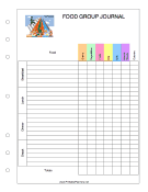 Printable Food Group Journal