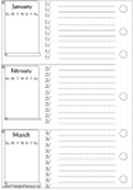 Printable Future Log Jan-Mar