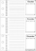 Printable Future Log Oct-Dec