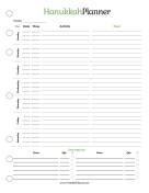 Printable Hanukkah Planner
