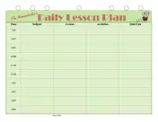 Printable Homeschool Daily Lesson Plan