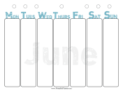 Printable June Weekly Planner