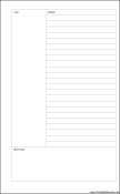 Printable Large Cahier Planner Cornell Note Page - Right