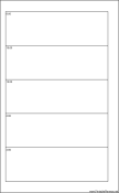 Printable Large Cahier Planner Day On Two Pages - Left