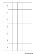 Printable Large Cahier Planner Month On A Page Landscape - Right