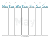 Printable May Weekly Planner
