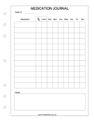 Printable Medication Journal