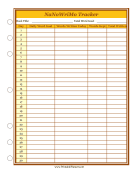 Printable NaNoWriMo Tracker