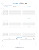 Printable New Year Planner