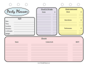 Printable Party Planner