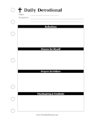 Printable Prayer Journal Daily Devotional