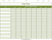 Printable Project Timer