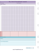 Printable Scrapbook Layout Planner - Left