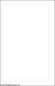 Printable Small Cahier Planner Blank Page - Left