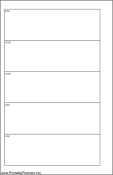 Printable Small Cahier Planner Day On A Page - Left