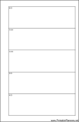 Printable Small Cahier Planner Day On A Page - Right