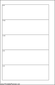 Printable Small Cahier Planner Day On Two Pages - Left