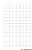 Printable Small Cahier Planner Grid Page - Right