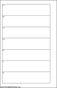 Printable Small Cahier Planner Week On One Page - Left