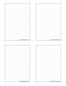 Printable Small Dot Grid Right